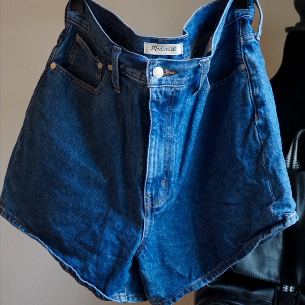Madewell Deep Blue Jean Shorts